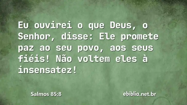 Salmos 85:8