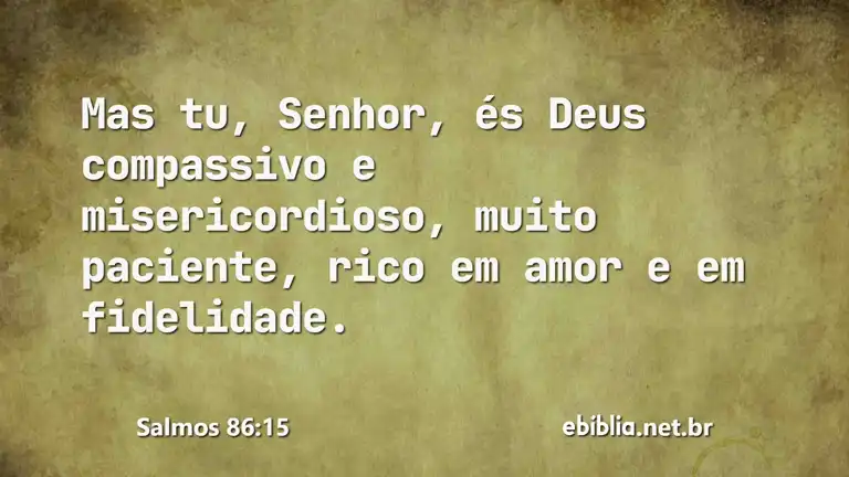 Salmos 86:15