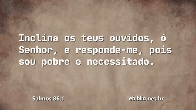 Salmos 86:1