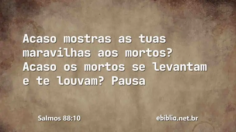 Salmos 88:10