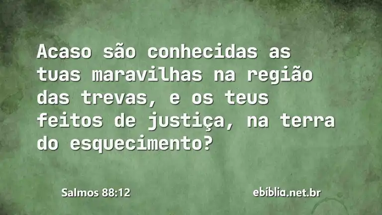 Salmos 88:12