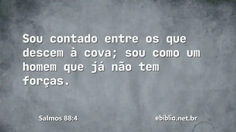 Salmos 88:4