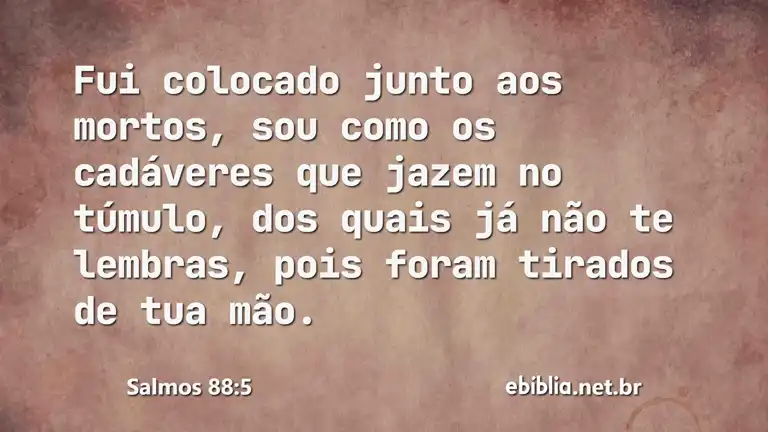 Salmos 88:5