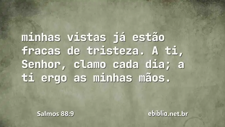 Salmos 88:9