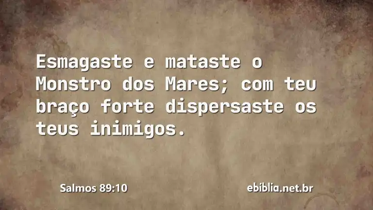 Salmos 89:10