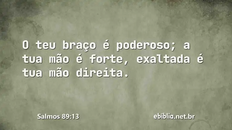 Salmos 89:13