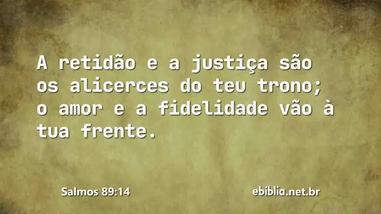 Salmos 89:14