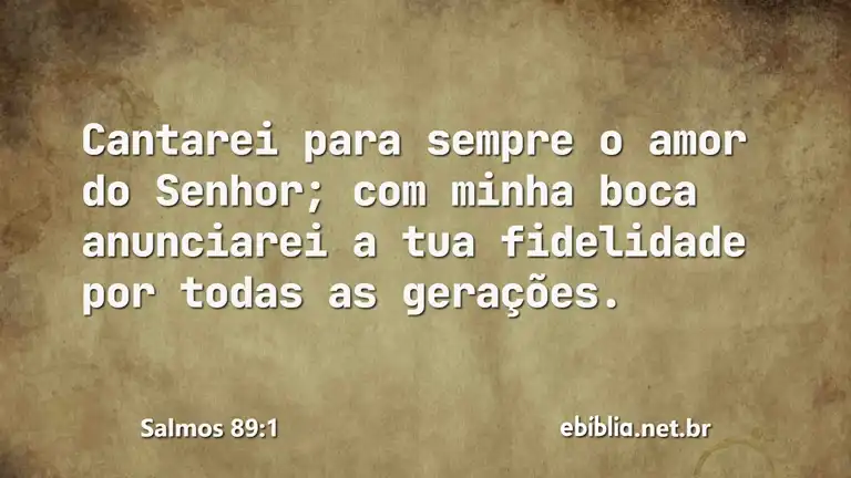 Salmos 89:1