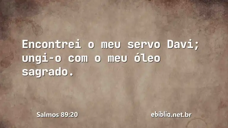 Salmos 89:20