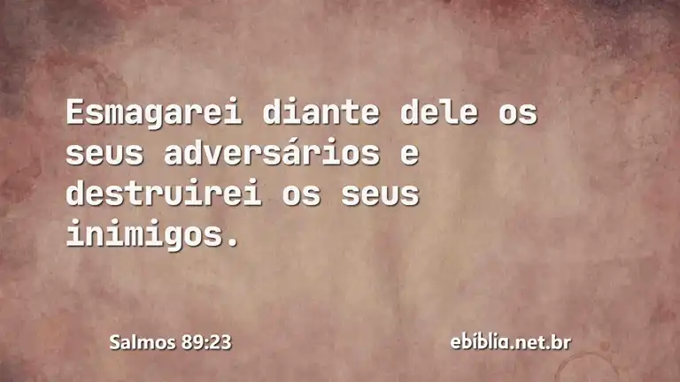 Salmos 89:23