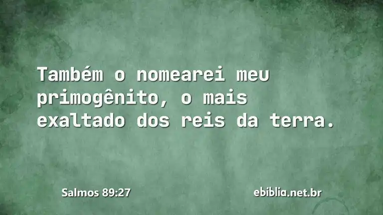 Salmos 89:27