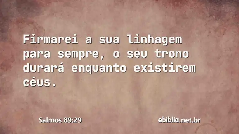 Salmos 89:29