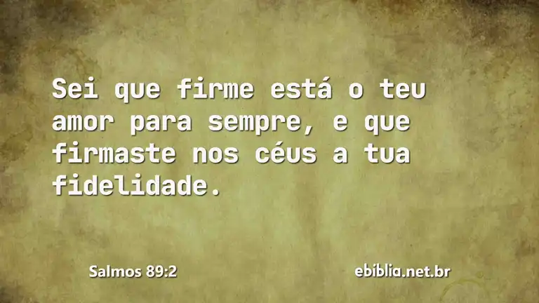 Salmos 89:2