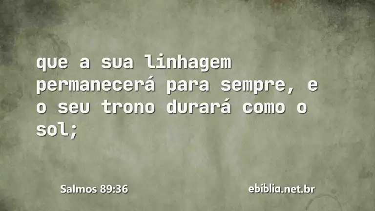 Salmos 89:36