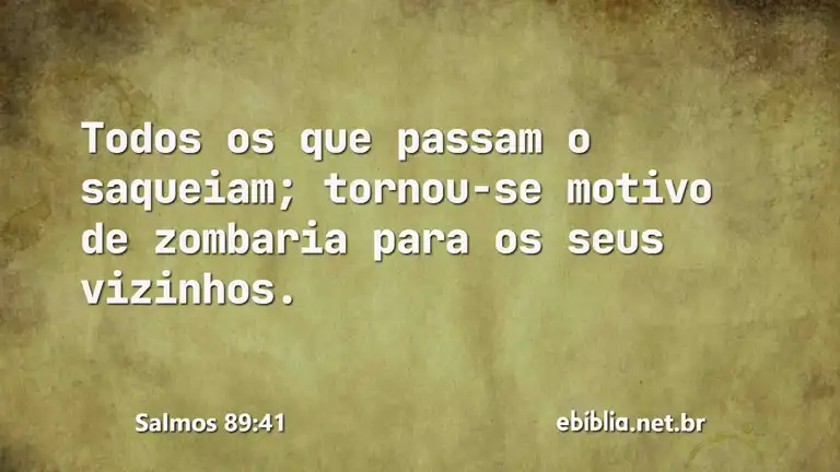 Salmos 89:41