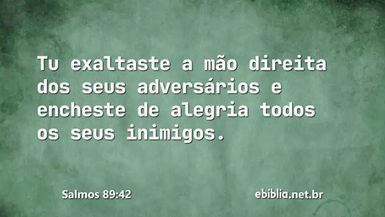 Salmos 89:42