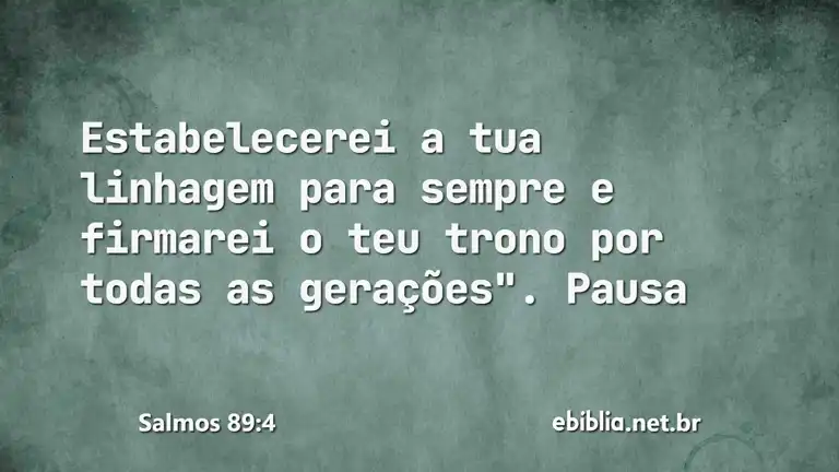 Salmos 89:4