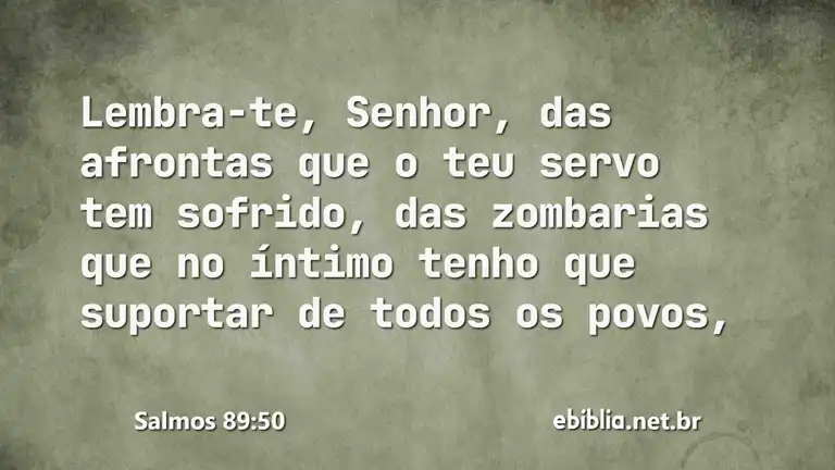 Salmos 89:50