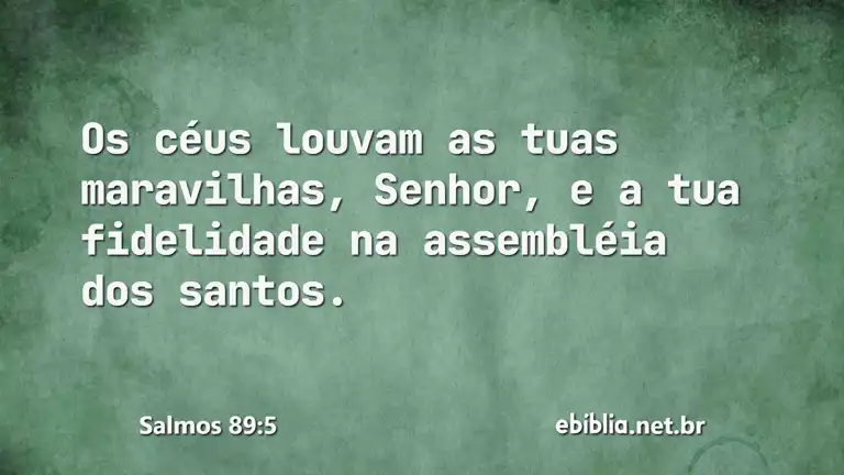 Salmos 89:5