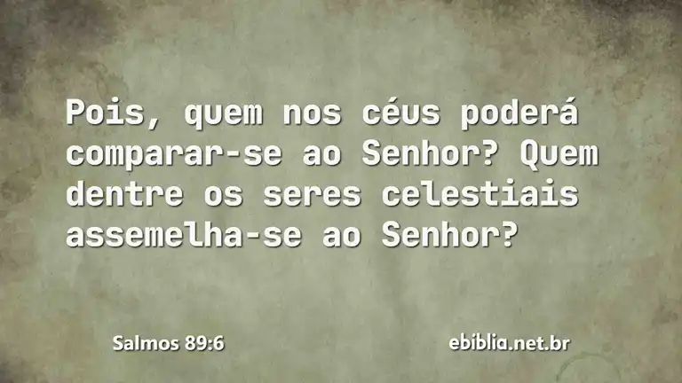 Salmos 89:6