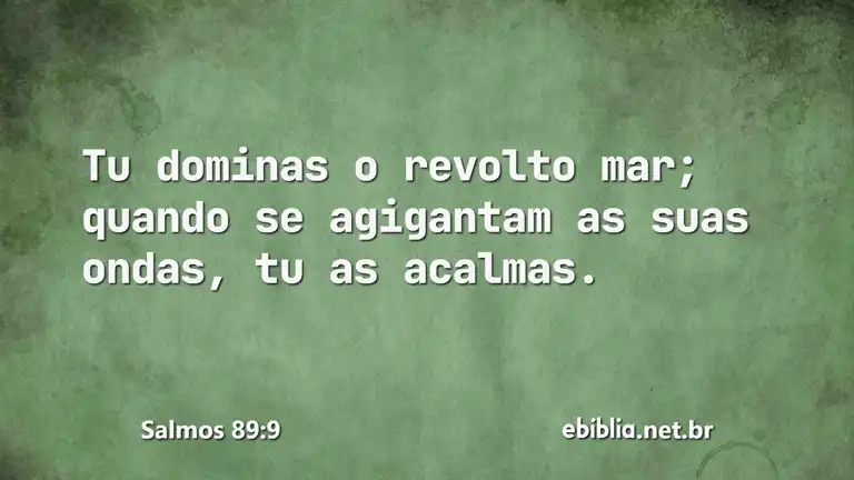 Salmos 89:9