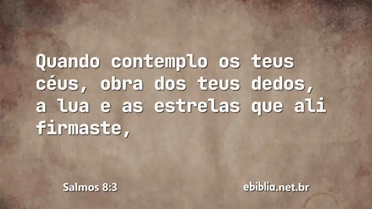 Salmos 8:3