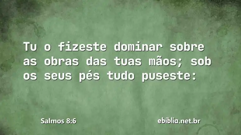 Salmos 8:6