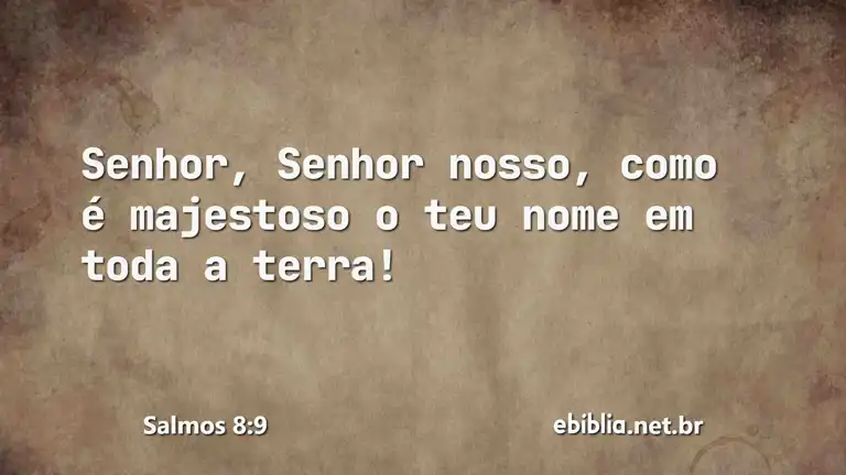 Salmos 8:9