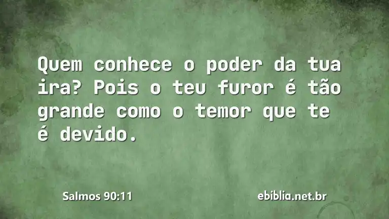 Salmos 90:11