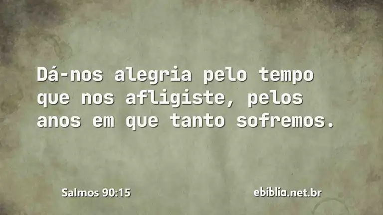 Salmos 90:15