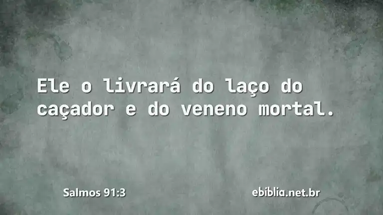 Salmos 91:3