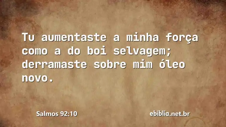 Salmos 92:10