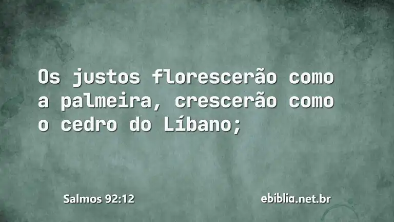 Salmos 92:12