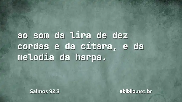 Salmos 92:3