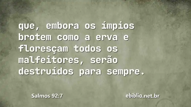 Salmos 92:7