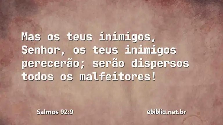 Salmos 92:9