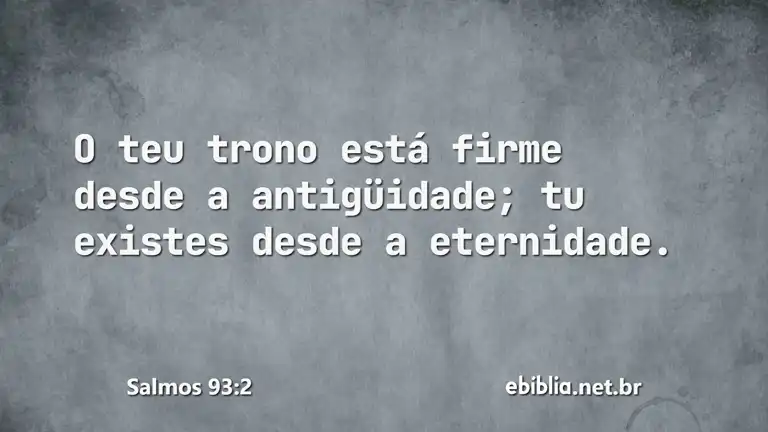 Salmos 93:2