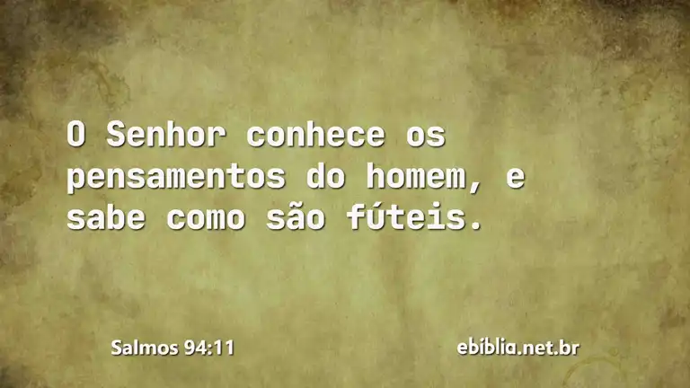 Salmos 94:11