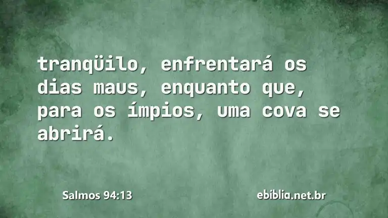 Salmos 94:13