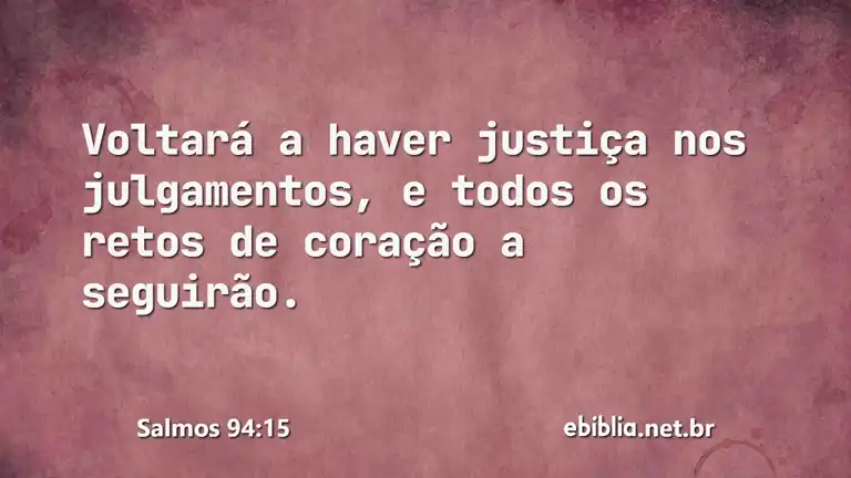 Salmos 94:15