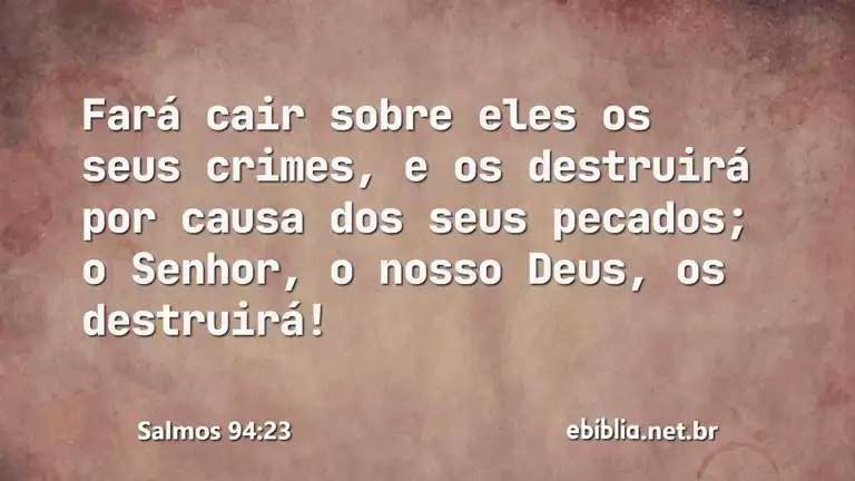 Salmos 94:23