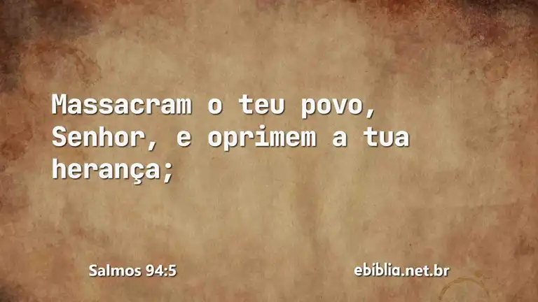 Salmos 94:5