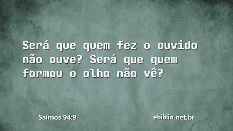 Salmos 94:9