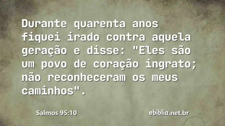 Salmos 95:10