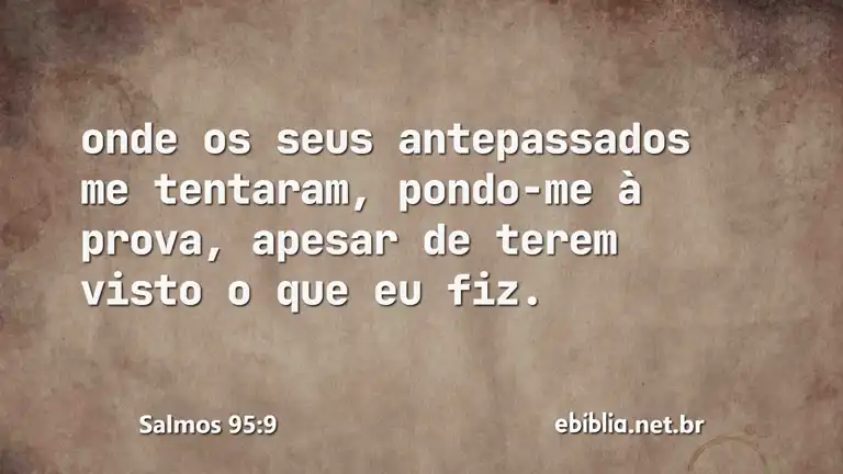 Salmos 95:9