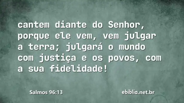 Salmos 96:13