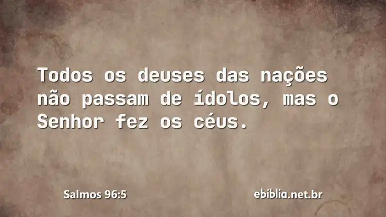 Salmos 96:5