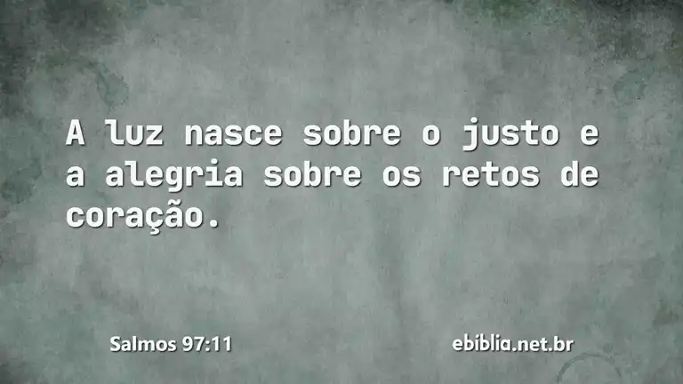 Salmos 97:11