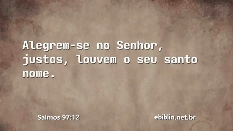 Salmos 97:12