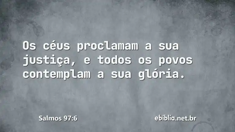 Salmos 97:6